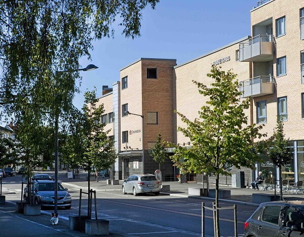 Folkets Hus i Strømmen fasade